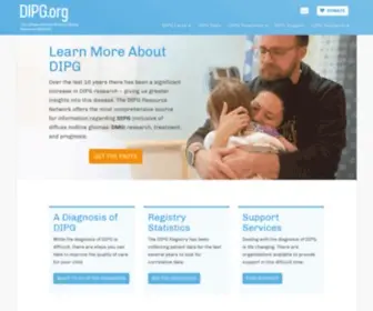 Dipg.org(The Diffuse Intrinsic Pontine Glioma Resource Network) Screenshot