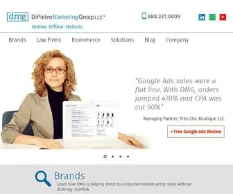 Dipietro.biz(Google Ads AdWords DTC Brands & Law Firm Marketing Advertising Agency) Screenshot