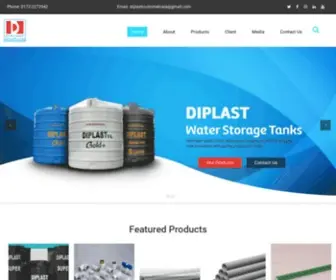 Diplast.com(Water Storage Tanks Manufacturer/Suppliers in Mohali) Screenshot