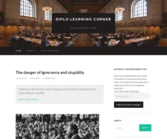 Diplolearn.org(Diplo Learning Corner) Screenshot