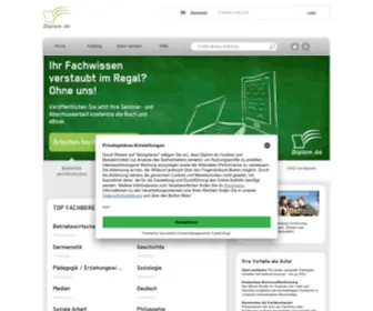 Diplomarbeiten.de(Veröffentlichen Sie Ihre Bachelorarbeit) Screenshot
