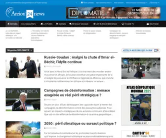 Diplomatie-Presse.com(Le site d'information des publications d'Areion Group) Screenshot