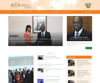 Diplomatie.gouv.ci(Ministère des Affaires Etrangères) Screenshot