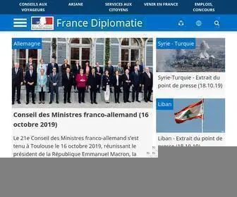 Diplomatie.gouv.fr(France Diplomatie) Screenshot