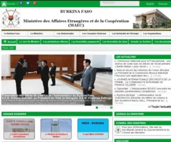 Diplomatie.gov.bf(Diplomatie) Screenshot