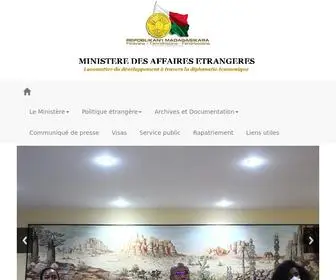 Diplomatie.gov.mg(Ministères) Screenshot