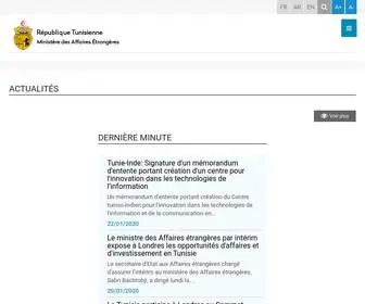 Diplomatie.gov.tn(Accueil) Screenshot