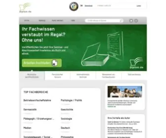 Diplom.de(Veröffentlichen Sie Ihre Bachelorarbeit) Screenshot