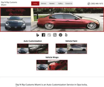 Dipnripcustoms.com(Dip N Rip Customs Miami is an Auto Customization Service in Opa) Screenshot