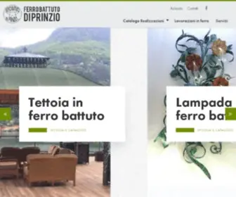 Diprinzio.it(F.lli Di Prinzio artigiani del ferro battuto) Screenshot