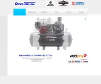 Dipro-Tec.cl(Equipos de pintura demarcación) Screenshot