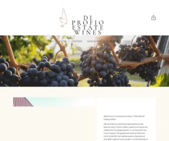 Diprofiowines.ca(Di Profio Estate Wines) Screenshot