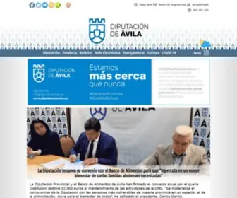 Diputacionavila.es(Diputación) Screenshot