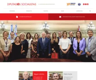 Diputadossocialistas.org(Los santafesinos bien representados) Screenshot