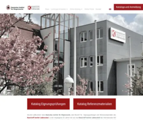 Dir-Kimw.de(Eignungsprüfungen & Referenzmaterialien) Screenshot