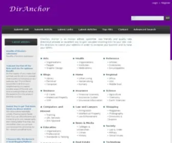 Diranchor.com(Anchor Directory) Screenshot
