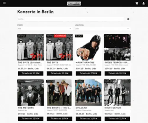 Direct-Ticket.de(Konzerte und Veranstaltungen in Berlin) Screenshot