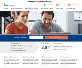 Directa.nl(Geld lenen doe je online bij Directa tegen een lage rente) Screenshot