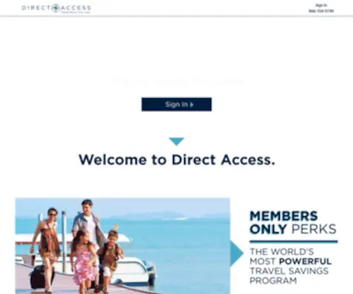 Directaccesstravel.com(Direct Access) Screenshot