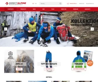 Directalpine.eu(DIRECT ALPINE Outdoorbekleidung) Screenshot