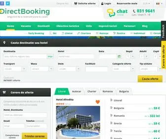 Directbooking.ro(Early Booking 2024 la vacante in Romania) Screenshot