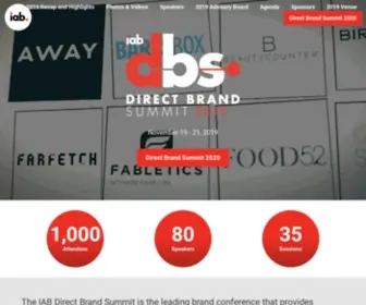 Directbrandsummit.com(Direct Brand SummitIAB Events) Screenshot