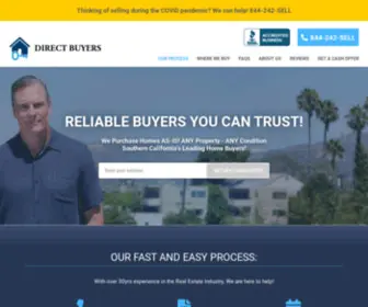 Directbuyers.com(Southern California's Trusted Cash Home Buyers) Screenshot