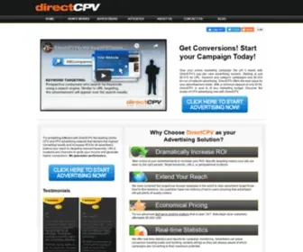 DirectcPv.com(Pay Per View PPV Cost Per View CPV Contextual Online Advertising Network) Screenshot