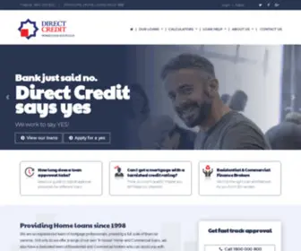 Directcredit.com.au(Direct Credit Home Loans) Screenshot