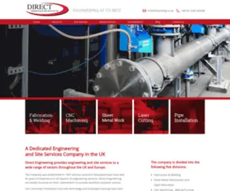 Directeng.co.uk(Direct Engineering) Screenshot