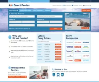 Directferries.com.au(Compare and book ferry tickets worldwide) Screenshot