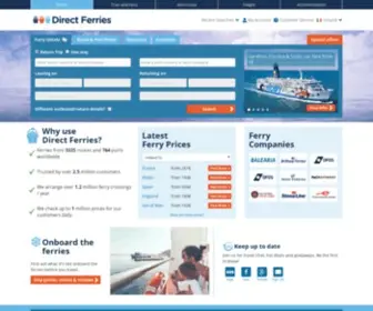 Directferries.ie(Compare Ferry tickets) Screenshot