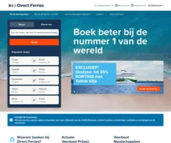 Directferries.nl(Veerboot naar Engeland Ierland Zweden Corsica Spanje) Screenshot