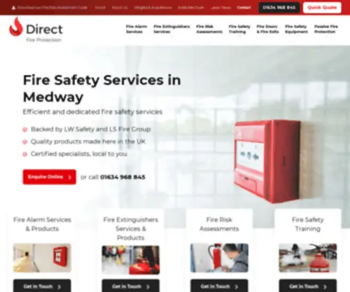 Directfire.co.uk(Fire Safety Services Medway) Screenshot
