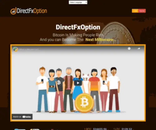 DirectfXoption.com(Trade Bitcoin) Screenshot