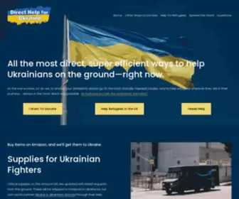 Directhelpforukraine.info(Direct Help for Ukraine) Screenshot