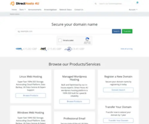 Directhosts4U.com(Cheap Web Hosting Services) Screenshot