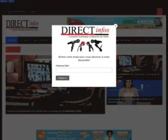Directinfosgabon.com(Direct Infos Gabon) Screenshot