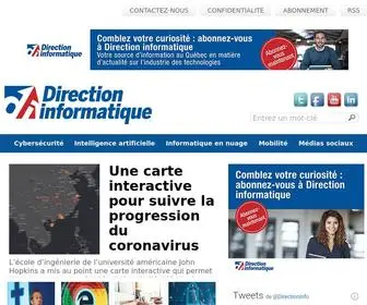 Directioninformatique.com(Direction informatique) Screenshot