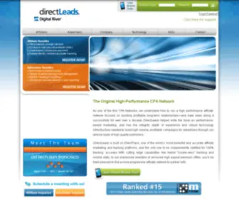 Directleads.com(DirectLeads CPA Network) Screenshot