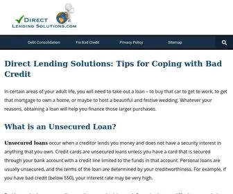 Directlendingsolutions.com(Bad Credit Loans) Screenshot