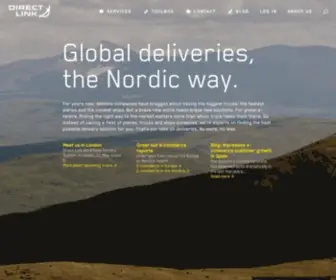 Directlinktrackedplus.com(Global deliveries) Screenshot
