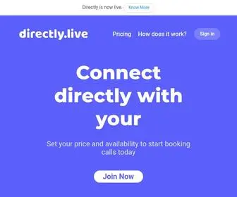 Directly.live(Video session booking platform) Screenshot