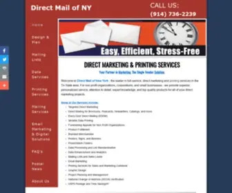 Directmailofny.com(Direct Mail of New York) Screenshot