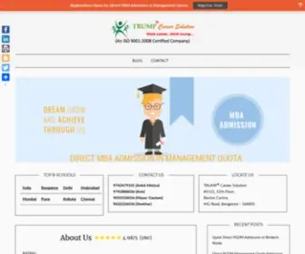 Directmbainfo.com(Direct MBA Admission in Management Quota) Screenshot