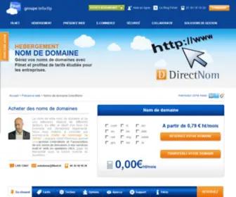 Directnom.com(Nom de domaine) Screenshot