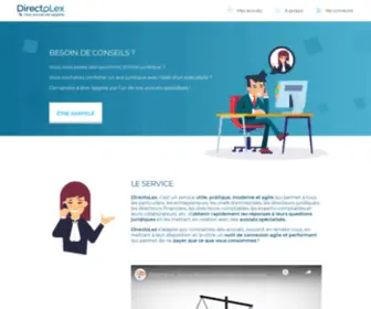 Directolex.fr(Besoin de conseils de la part d'un avocat spécialisé) Screenshot