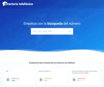 Directorio-Telefonico.mx(Guía telefónica) Screenshot