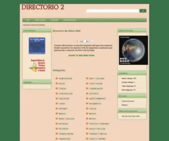 Directorio2.com(Directorio Web Gratis) Screenshot