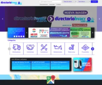 Directoriohvacr.com(Directorio HVACR Mexico de Aire Acondicionado Refrigeracion Calefaccion Ventilacion) Screenshot
